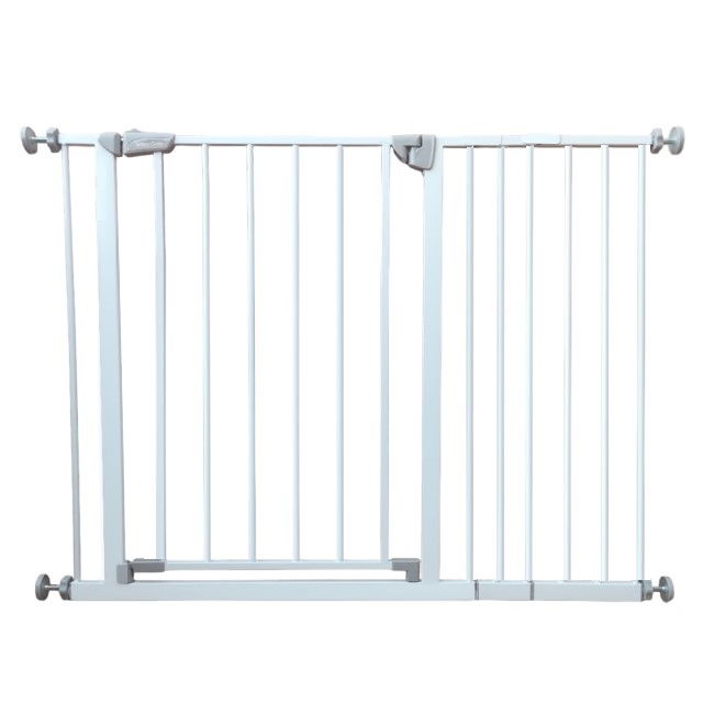 Pachet poarta de siguranta pentru copii si 2 extensii, dimensiuni ajustabile 71-104 cm, Empria, Alb [9]