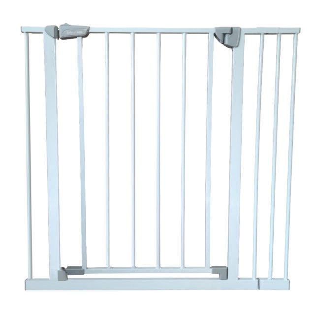 Pachet poarta siguranta copii si o extensie de 9 cm, dimensiune reglabila intre 71 si 86 cm, Empria, Alb [3]