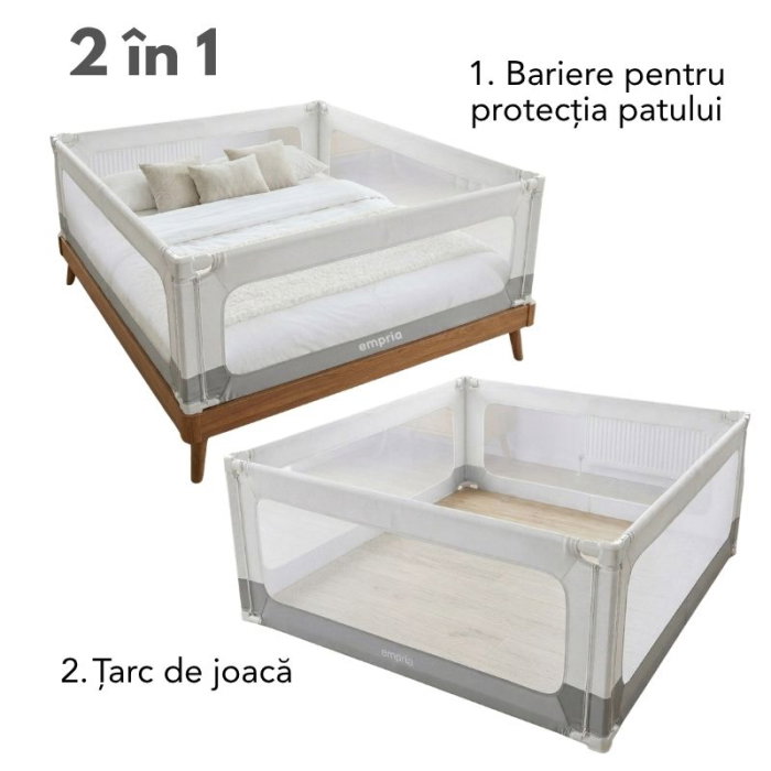 PACHET POPULAR: 4 Bariere model SELECT, Protectie Pat 140x200 cm, Transformabile in Tarc de joaca [4]