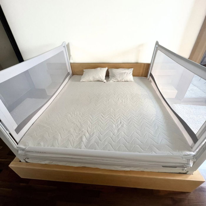 PACHET PREMIUM: 2 Protectii laterale pat, PREMIUM XXL, pat 150x200 cm + Set Conectori [16]