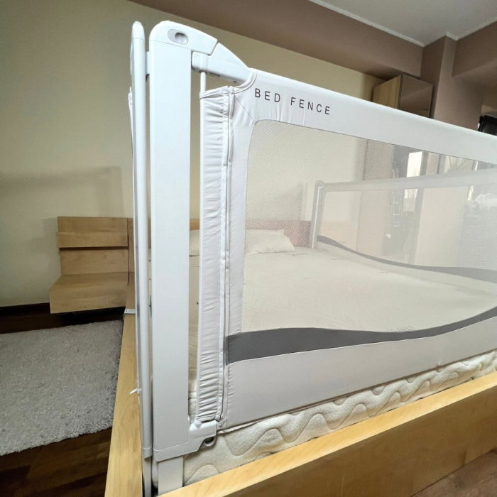 PACHET PREMIUM: 2 Protectii laterale pat, PREMIUM XXL, pat 200x200 cm + Set Conectori [14]