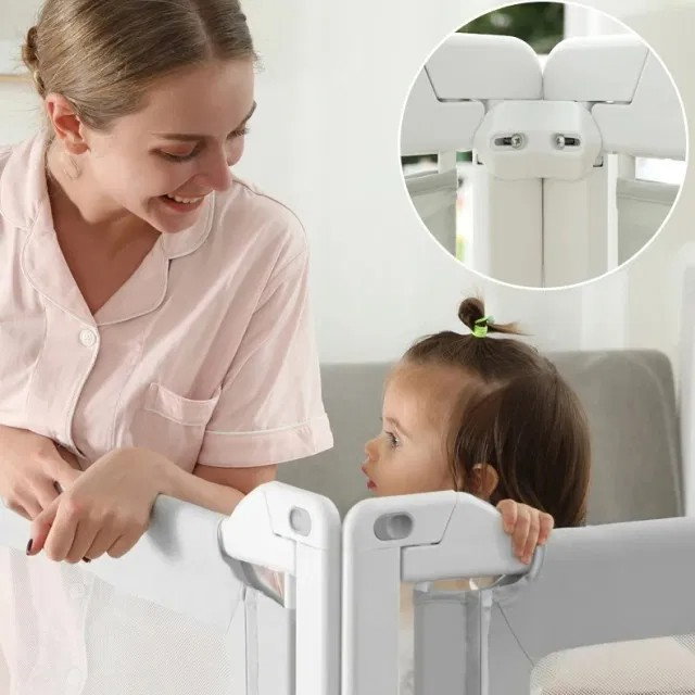 PACHET PREMIUM: 3 Protectii laterale pat, PREMIUM XXL, 150x200 cm + 2 Seturi Conectori [45]