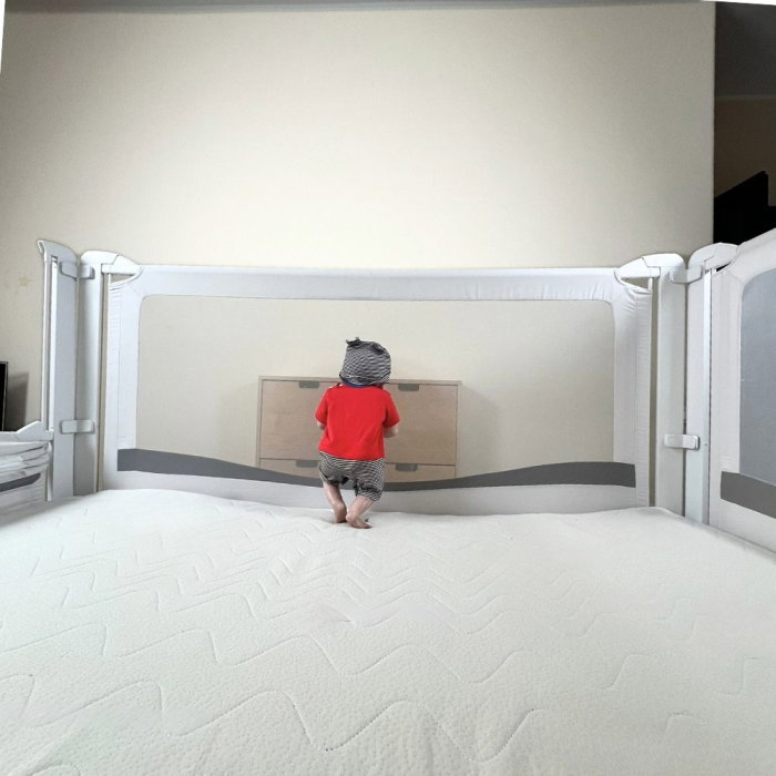 PACHET PREMIUM: 3 Protectii laterale pat, PREMIUM XXL, 140x200 cm + 2 Seturi Conectori [21]