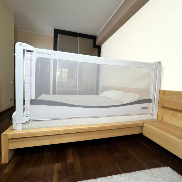 PACHET PREMIUM: 3 Protectii laterale pat, PREMIUM XXL, 150x200 cm + 2 Seturi Conectori [26]