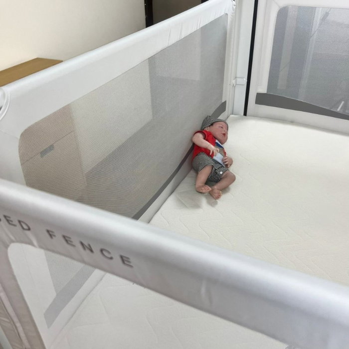 PACHET PREMIUM: 3 Protectii laterale pat, PREMIUM XXL, 140x200 cm + 2 Seturi Conectori [20]