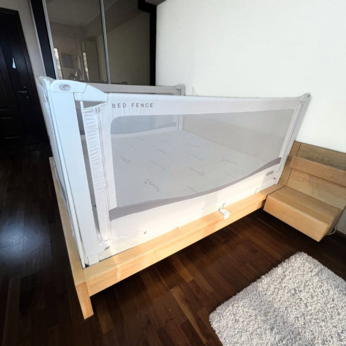 PACHET PREMIUM: 3 Protectii laterale pat, PREMIUM XXL, 160x200 cm + 2 Seturi Conectori [16]