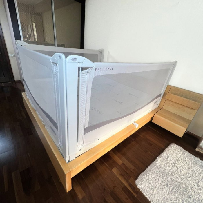 PACHET PREMIUM: 3 Protectii laterale pat, PREMIUM XXL, 200x200 cm + 2 Seturi Conectori [13]