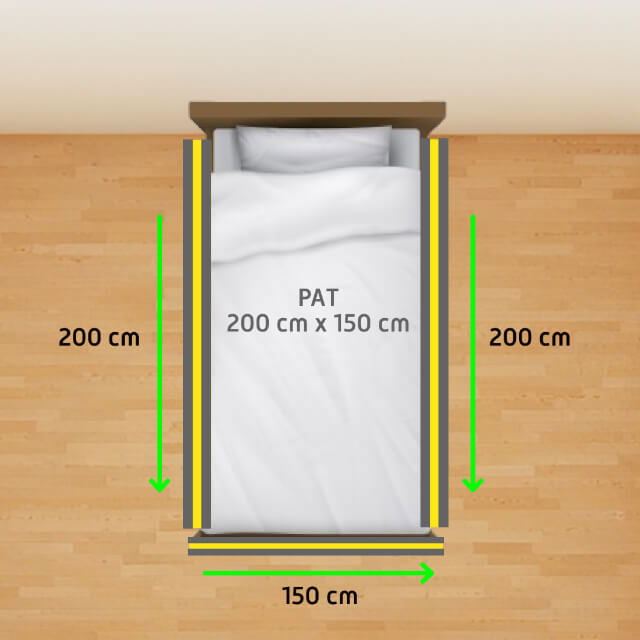 PACHET PREMIUM: 3 Protectii laterale pat, XXL de dimensiuni 150x200 cm + 2 Seturi Conectori [2]