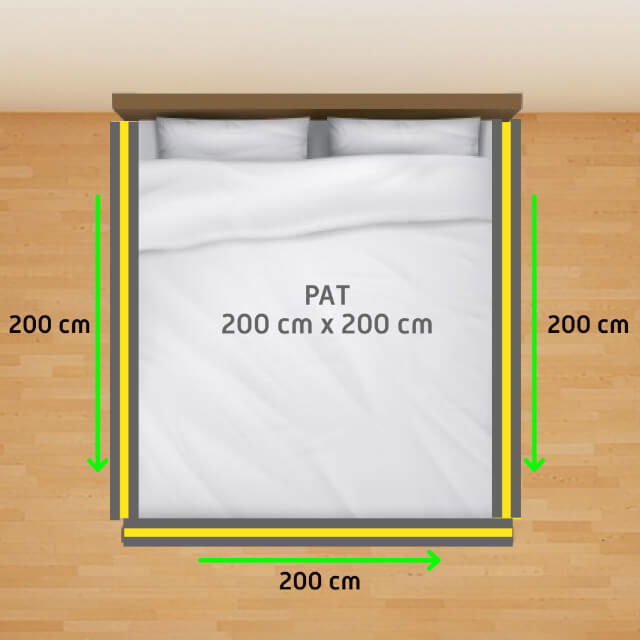 PACHET PREMIUM: 3 Protectii laterale pat, XXL de dimensiuni 200x200 cm + 2 Seturi Conectori [2]