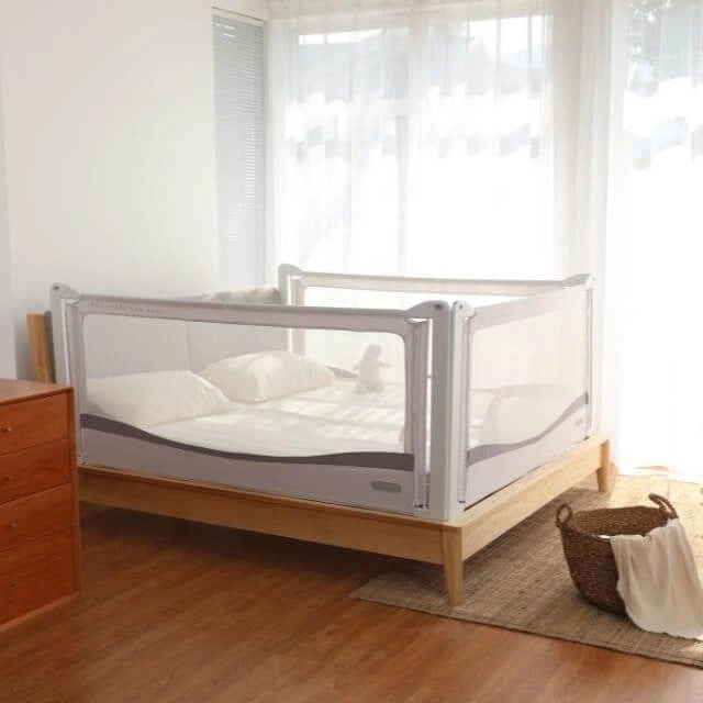 PACHET PREMIUM: 2 Protectii laterale pat, XXL dimensiuni 160x200 cm + Set Conectori [15]