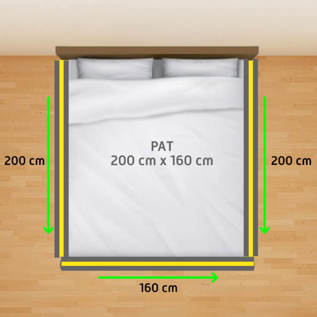 PACHET PREMIUM: 3 Protectii laterale pat, XXL dimensiuni 160x200 cm + 2 Seturi Conectori [2]