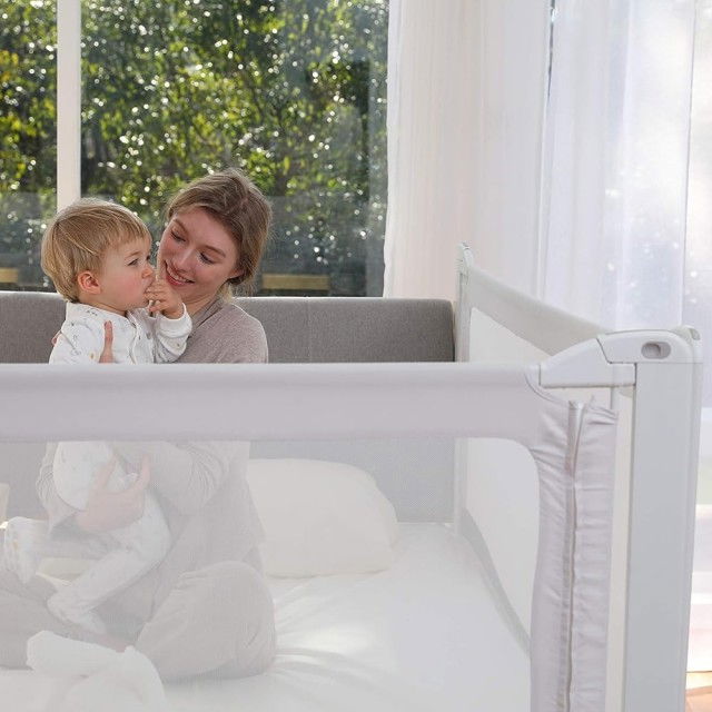 PACHET PREMIUM: 2 Protectii laterale pat, XXL dimensiuni 160x200 cm + Set Conectori [3]