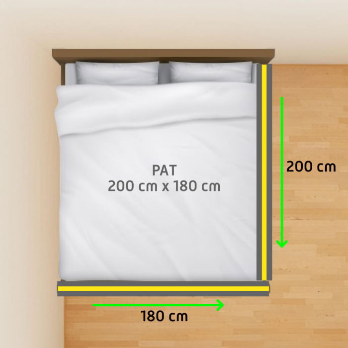 PACHET PREMIUM: 2 Protectii laterale pat, XXL dimensiuni 180x200 cm + Set Conectori [2]