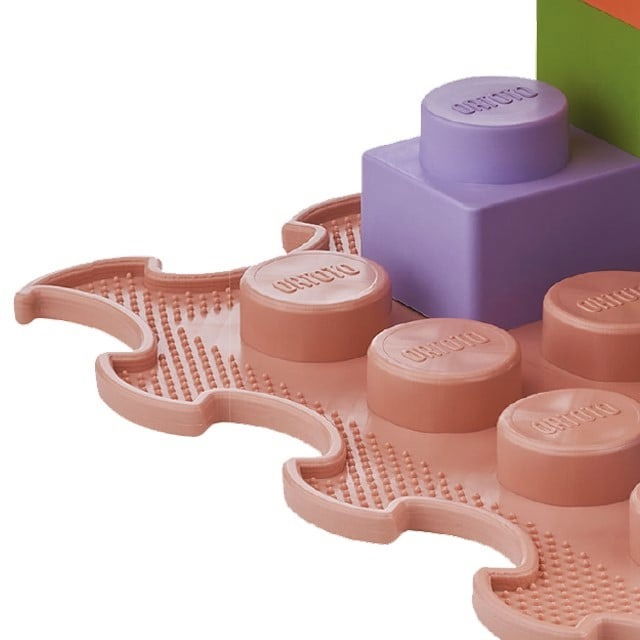 PACHET: Set 32 piese Blocuri de constructie 3D + Set 6 Covorase ortopedice si senzoriale, puzzle [8]