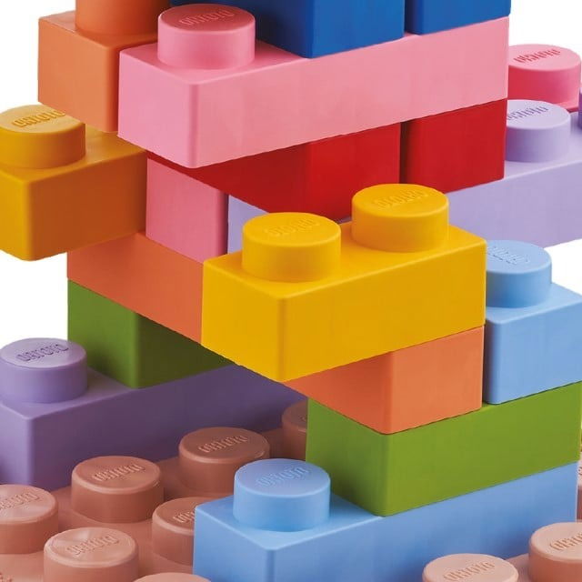 PACHET: Set 32 piese Blocuri de constructie 3D + Set 6 Covorase ortopedice si senzoriale, puzzle [7]