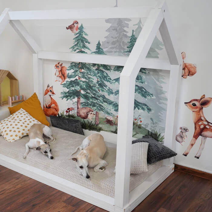 Padure Plina de Animale - Stickere pentru Pereti pentru Copii 2,  H 162 x l 213 cm [4]