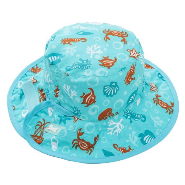 Palarie bebelusi reversibila pentru protectie solara UPF50+, Aqua Sea, 0 - 2 ani [6]