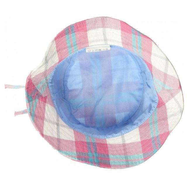 Palarie Copii Bucket, Protectie Soare UPF50+, White Check, 4 - 6 ani [2]