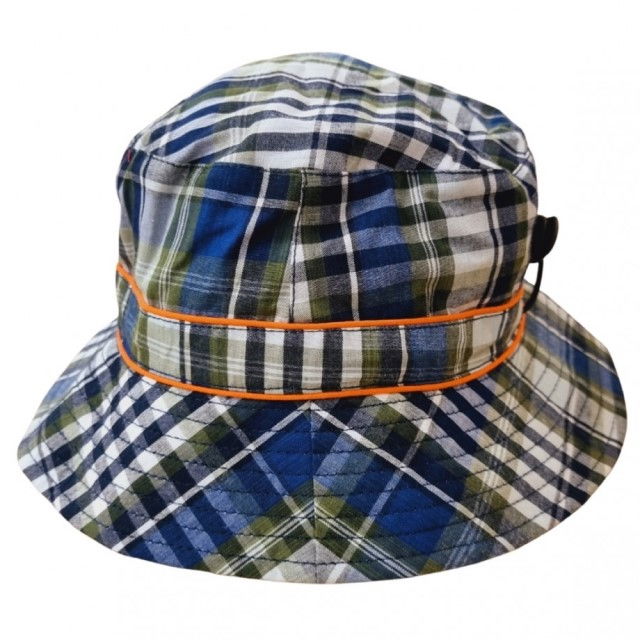 Palarie Copii Bucket, Protectie Solara UPF50+, Navy Check, Diverse marimi [4]