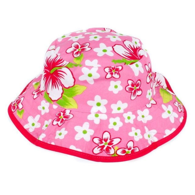 Palarie Copii Reversibila, Protectie Soare UPF50+, Floral Pink, Diverse marimi [6]