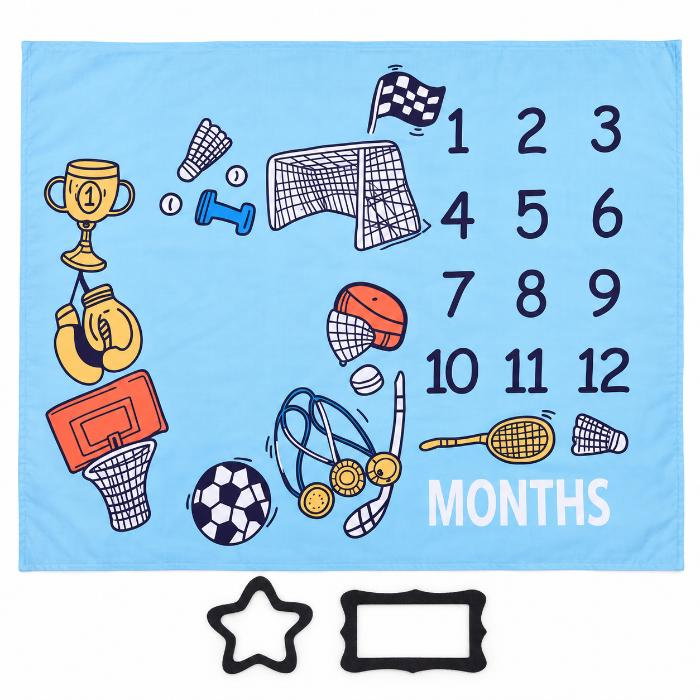 Paturica Milestone subtire pentru fotografii memorabile Sports Drool [6]