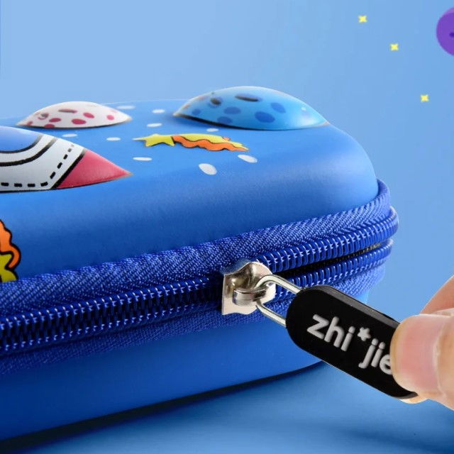 Penar 3D, compartimentat, imagini in relief, inchidere cu fermoar, pentru scoala si gradinita, Empria, Nava spatiala [4]