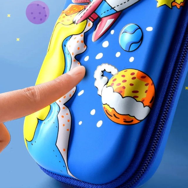 Penar 3D, compartimentat, imagini in relief, inchidere cu fermoar, pentru scoala si gradinita, Empria, Nava spatiala [5]