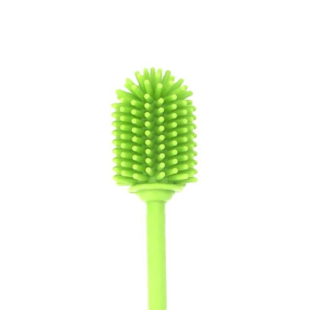 Perie din silicon pentru biberoane, sticle, pahare, fara BPA, sterilizabila, Empria, Verde [2]