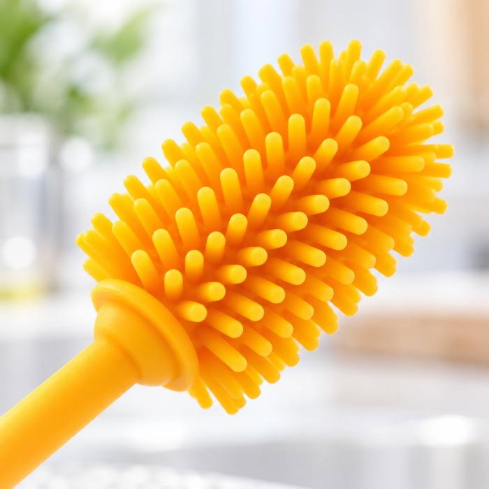 Perie din silicon pentru biberoane, sticle, pahare, fara BPA, sterilizabila, Empria, Diverse culori [2]