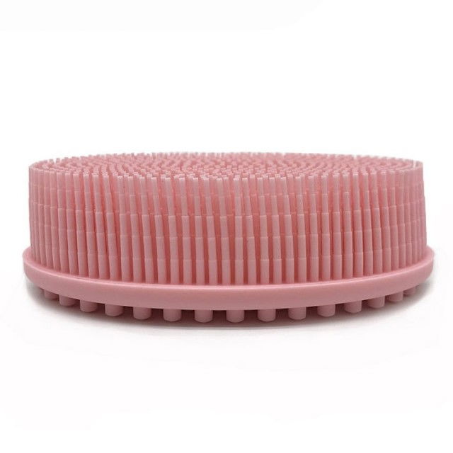 Perie pentru corp 2 in 1, burete din silicon pentru curatare, exfoliere si masaj corporal, Empria, Roz, Diverse modele [5]