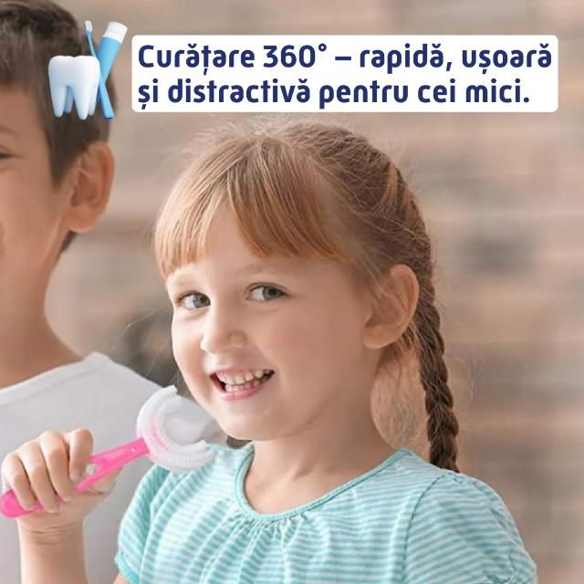Periuta de dinti circulara, pentru copii, Empria, Diverse culori [4]