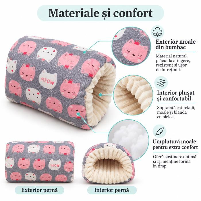 Perna de alaptare bebelusi pentru brat,perna relaxare, Empria, 24x20x10 cm, Diverse modele [8]