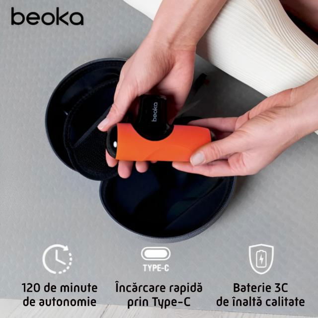 Pistol Masaj Premium - Aparat Masaj Ultra-Portabil, 5 Capete, 5 Viteze, 3000 Percutii, Motor Silentios, Carcasa Depozitare,Diverse culori [6]