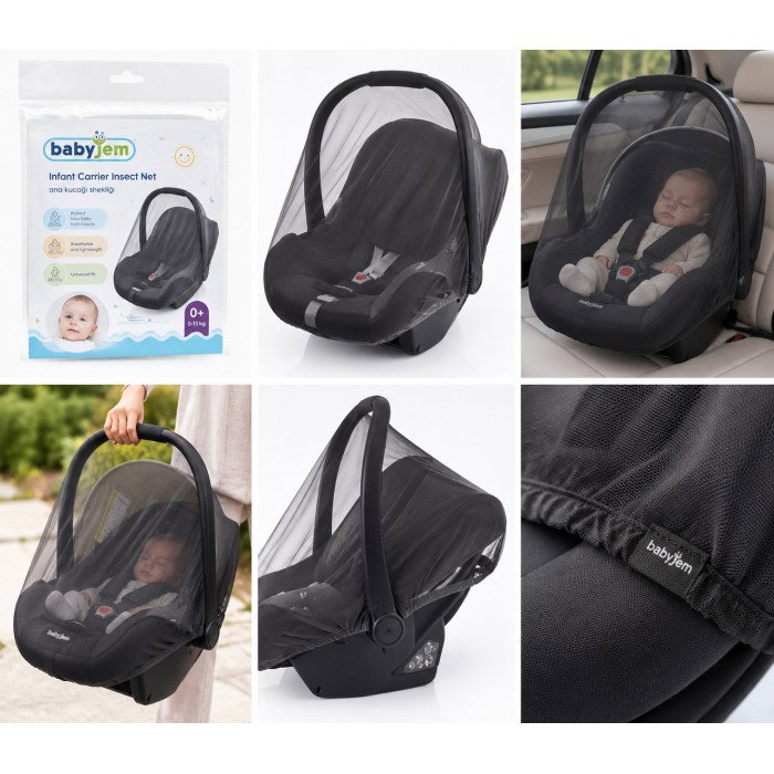 Plasa impotriva insectelor pentru scaun auto 0-13 kg BabyJem, Diverse culori [6]