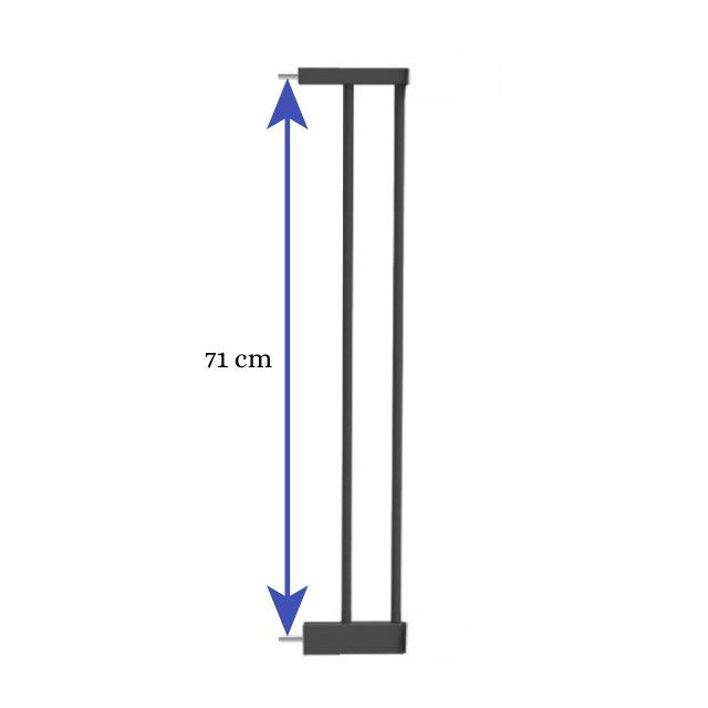Prelungire poarta de siguranta, 10 cm, Negru [5]
