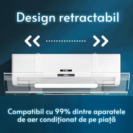 PRODUS RESIGILAT - Deflector aer conditionat, extensibil 50-74 cm, Alb [2]