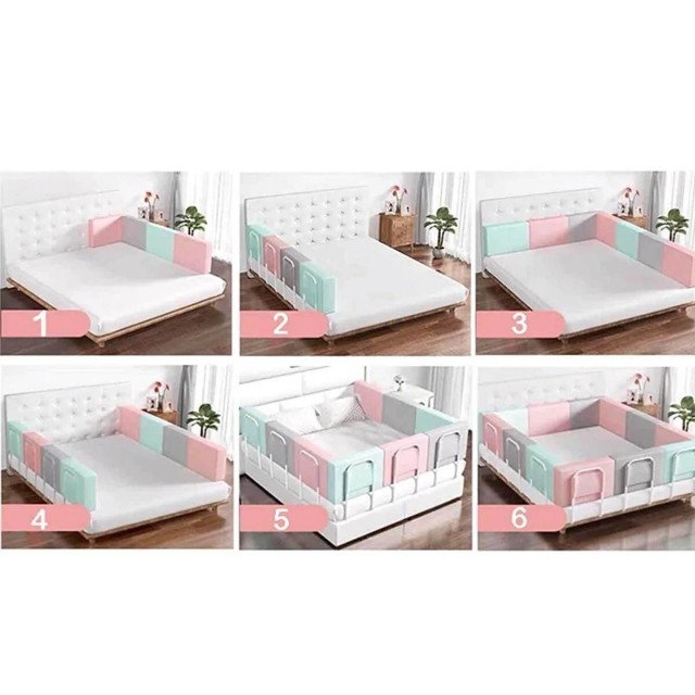 PRODUS RESIGILAT - Mini-Bumper protectie pat, 60(L)x28(H) cm, Diverse culori [13]