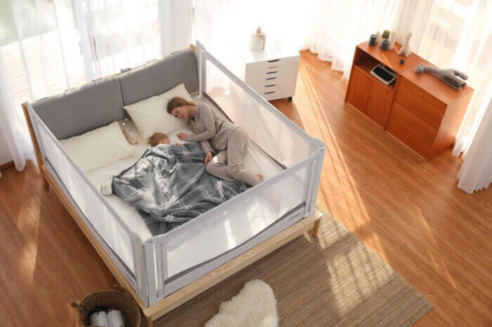 Protectie laterala pat XXL inaltime ajustabila 81-96 cm | Empria [8]