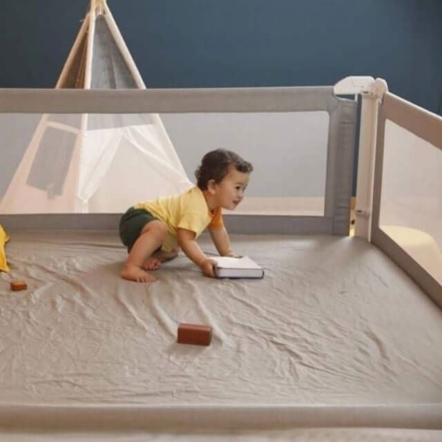 Protectie laterala pat XXL inaltime ajustabila 81-96 cm | Buy4Baby [12]
