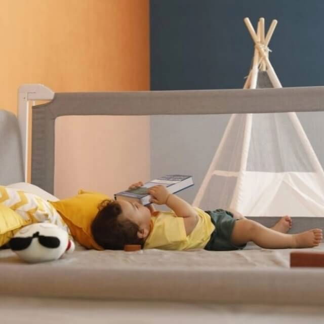 Protectie laterala pat XXL inaltime ajustabila 81-96 cm | Buy4Baby [13]