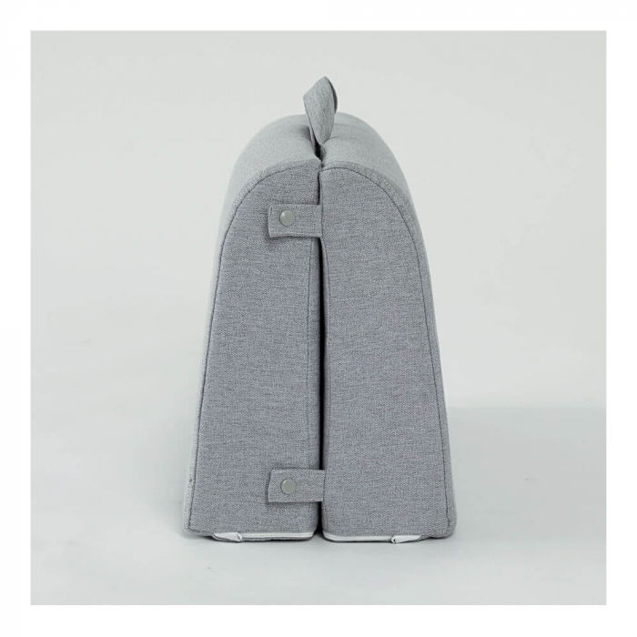 PRODUS RESIGILAT - Protectie pat copil, pliabila si super portabila, H 30 cm, Gri, 120 cm [15]