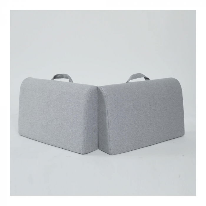 PRODUS RESIGILAT - Protectie pat copil, pliabila si super portabila, H 30 cm, Gri, 120 cm [16]