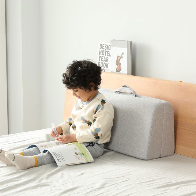 Protectie pat copil, pliabila si super portabila, H 30 cm, 120 cm, Gri [11]