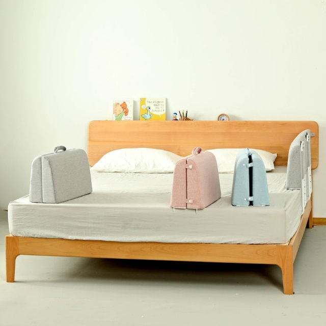 PRODUS RESIGILAT - Protectie pat copil, pliabila si super portabila, H 30 cm, Gri, 120 cm [20]