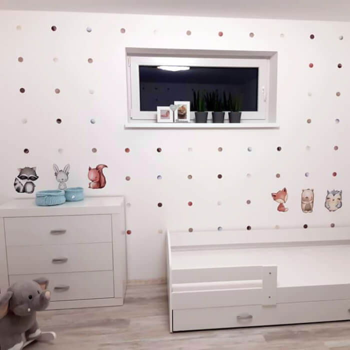 Puncte pentru perete in culori pamantii, Diverse modele [3]