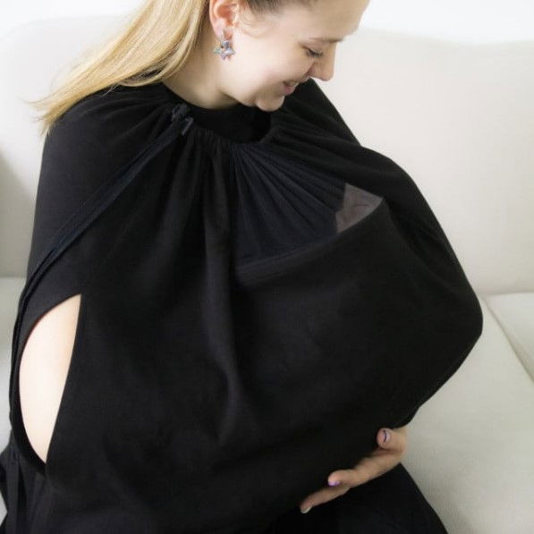 Sal pentru alaptare cu fereastra din tul BabyJem [1]