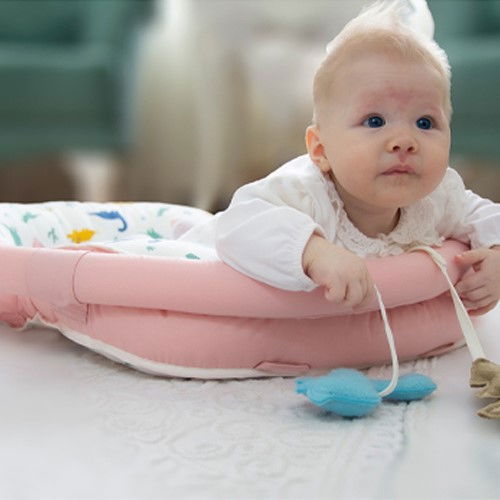 Saltea multifunctionala Sit and Play cu bara jucarii, model Dino [4]