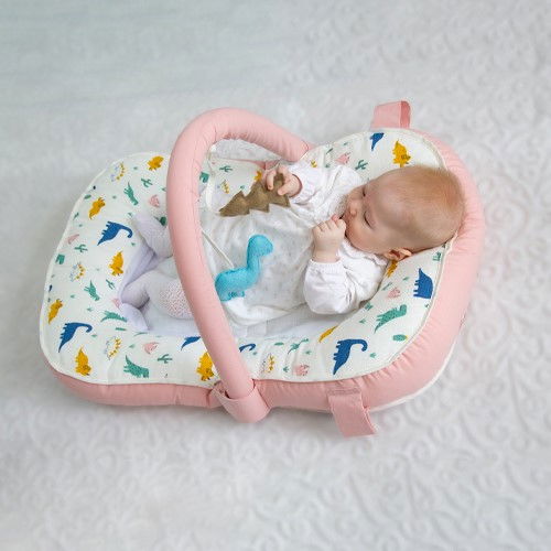 Saltea multifunctionala Sit and Play cu bara jucarii, model Dino [1]