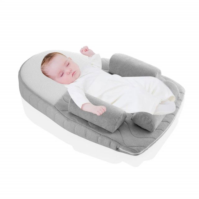 Salteluta plan inclinat si saculet cu samburi de cirese BabyJem Velvet, Diverse culori [1]