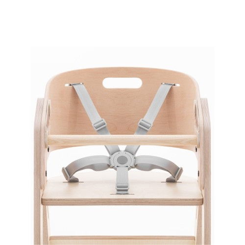 Scaun de masa pliabil din lemn MamaToyz, multifunctional si transformabil cu masuta, 6 luni - adolescent, Natur [4]